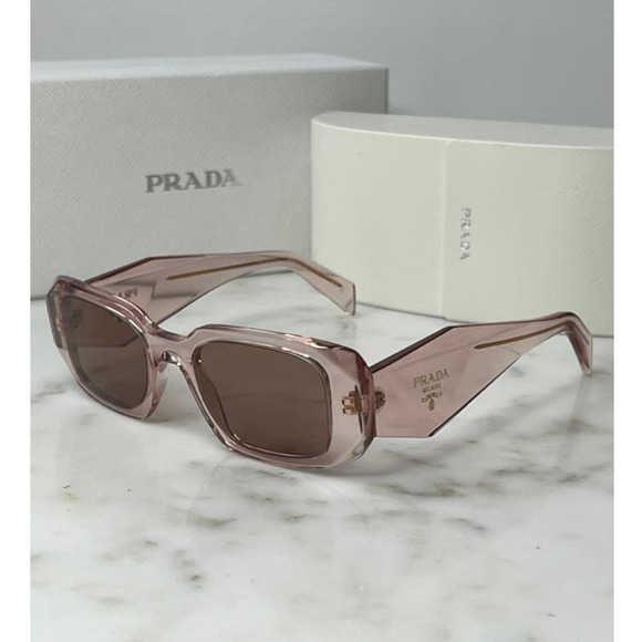 NEW Prada PR17WS Symbole Sunglasses in Peach Pink - Picture 2 of 11